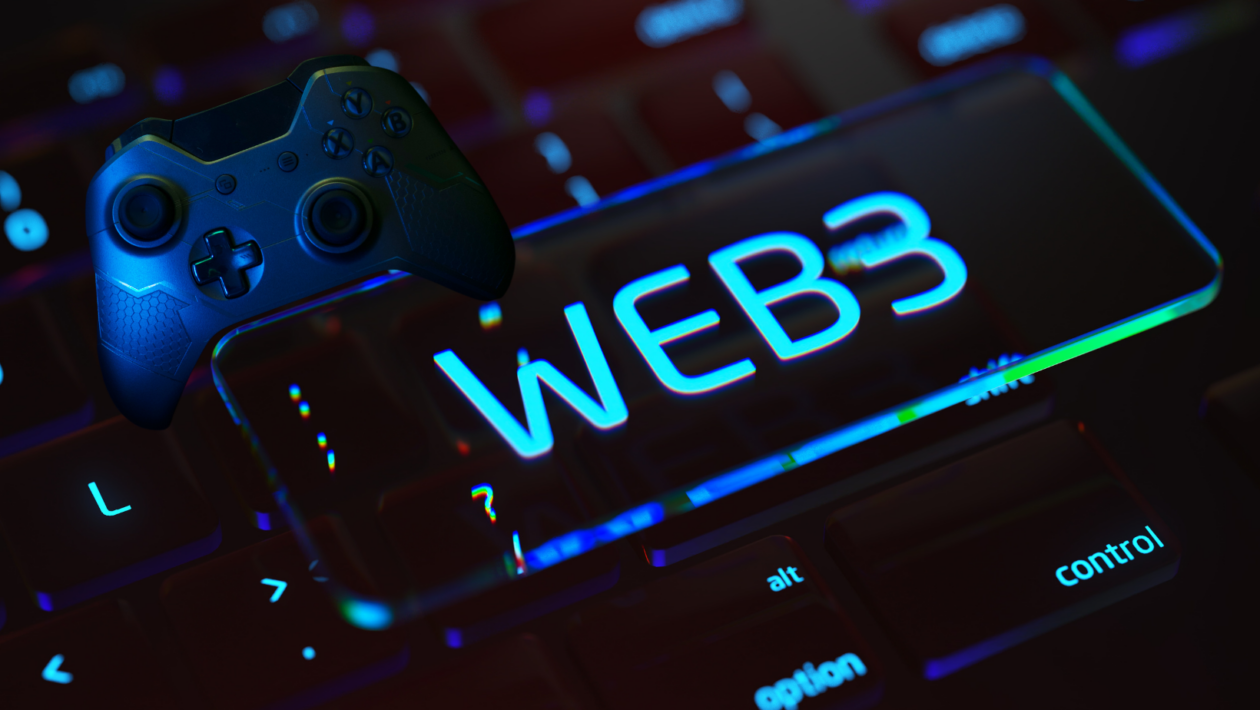 Gaming console on web3 keyboard