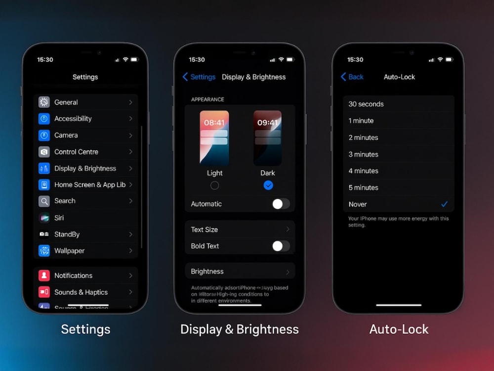Step 7: Adjust Lock Screen Time & Other Settings