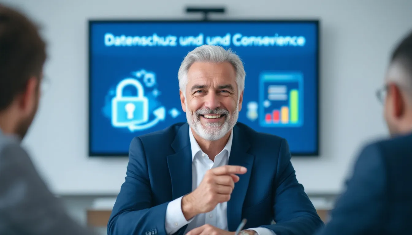 Ein Mitarbeiter, der an einer Datenschutzschulung für Mitarbeiter teilnimmt, um die Wichtigkeit des Datenschutzes zu verstehen.