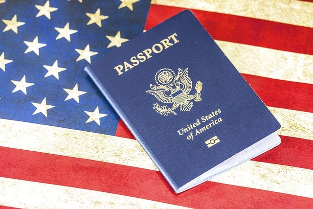 passport, flag, travel visa