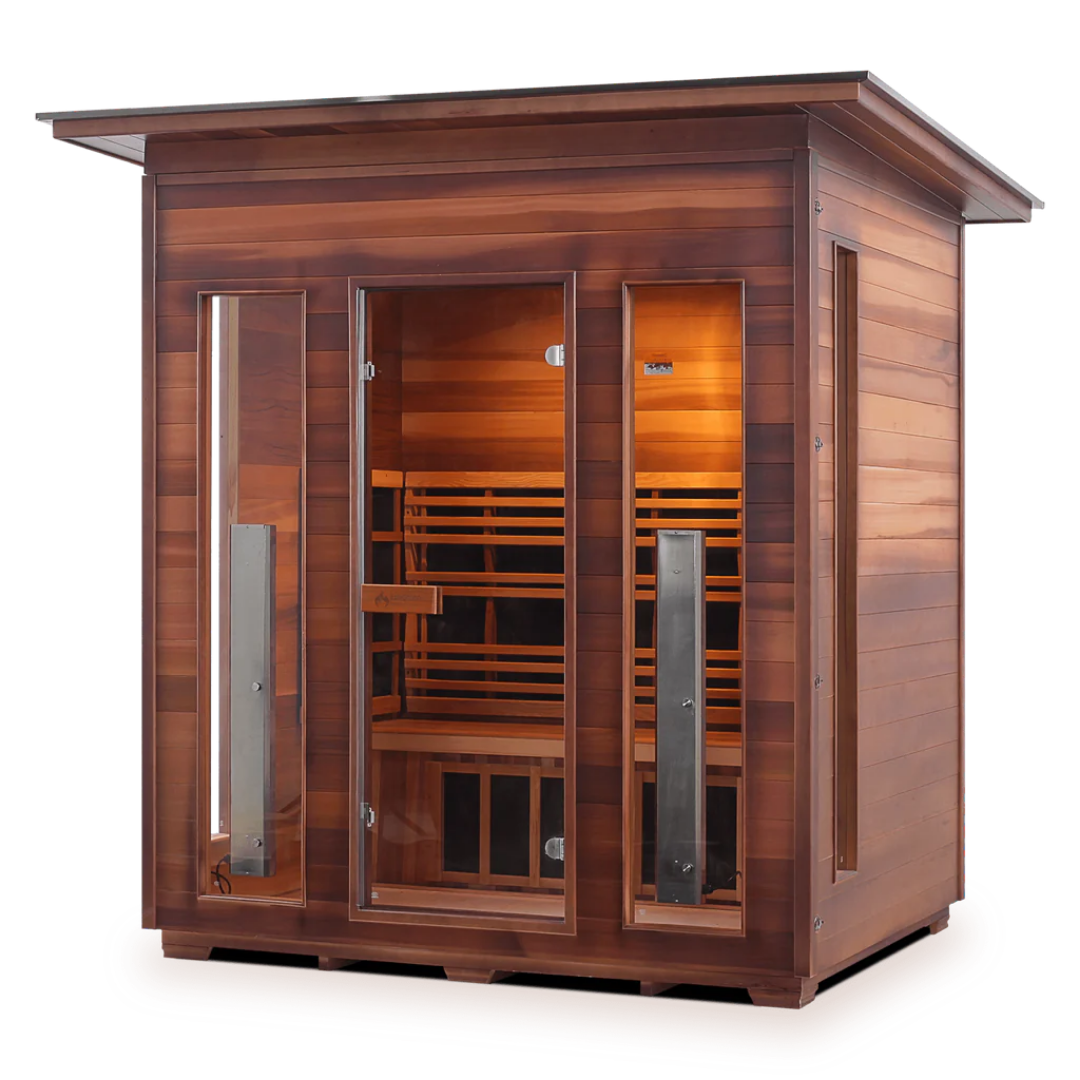 Rustic 4-Slope 4-Person Infrared Sauna