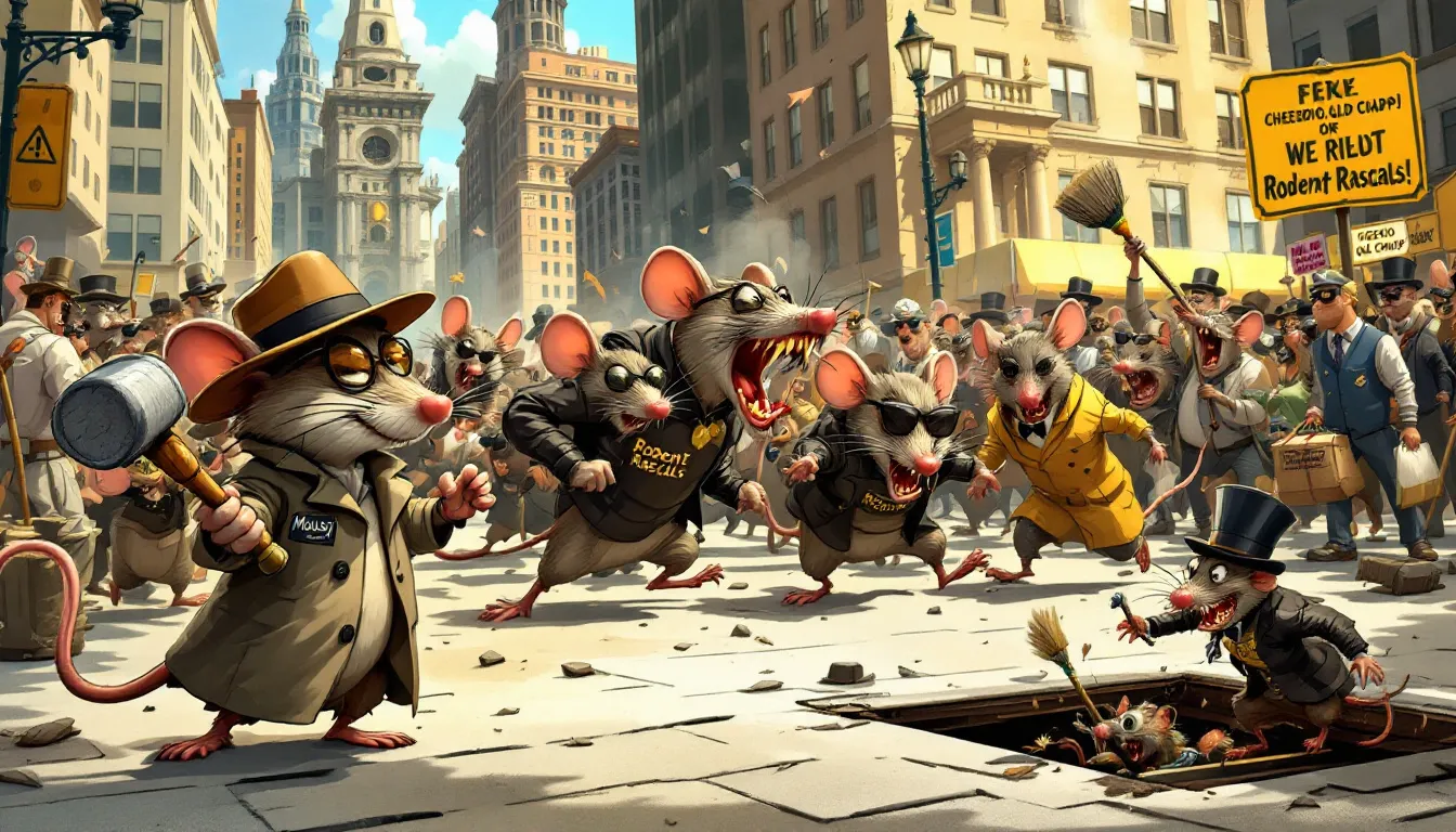 Various common rodents found in homes, such as mice and rats.