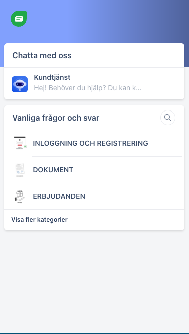 EUcasino kundtjänst och FAQ på online casino med svensk licens