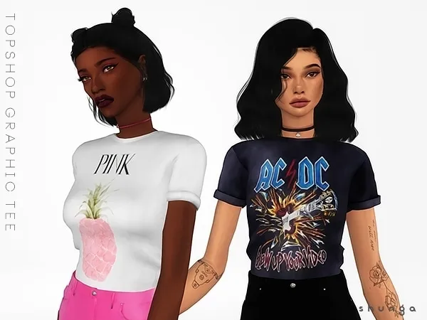 Top Shop Graphic Tee