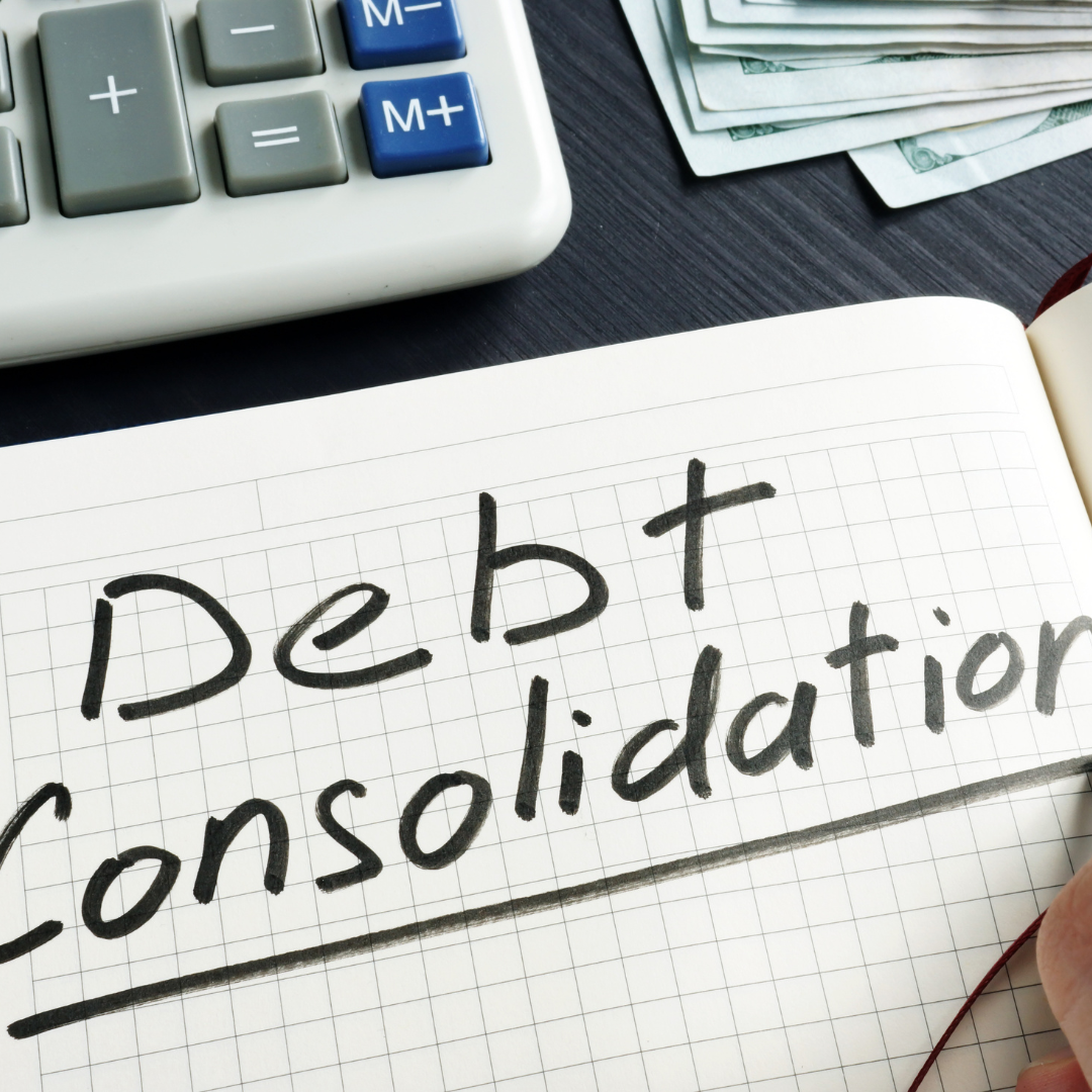 A picture graphic for debt consolidation.