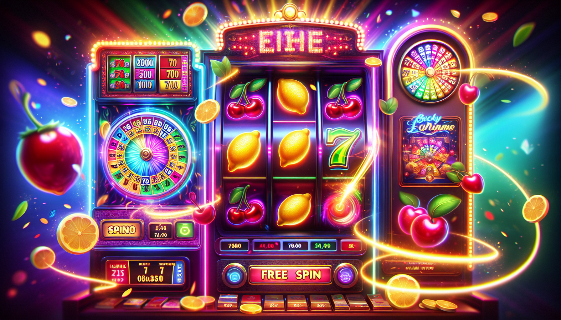 Online casino game with bonus rounds and free spins