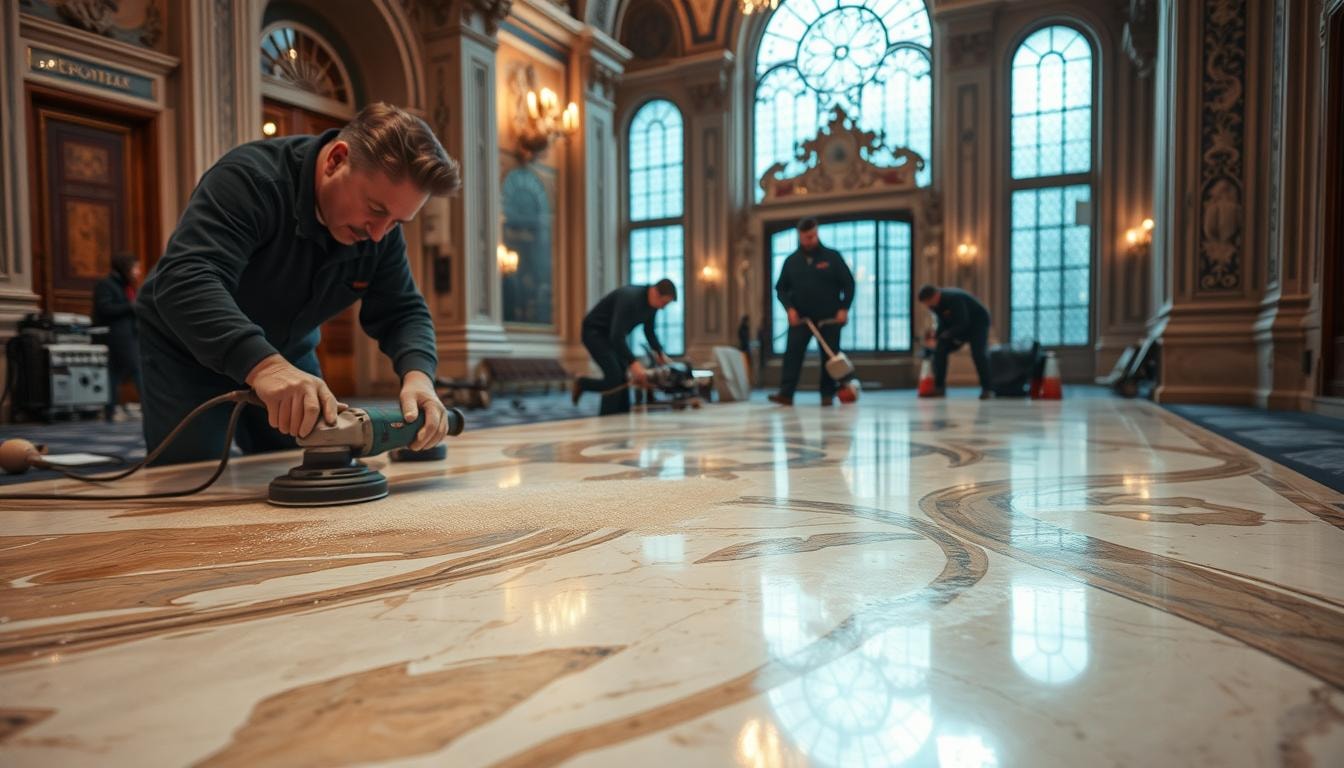 marble restoration project