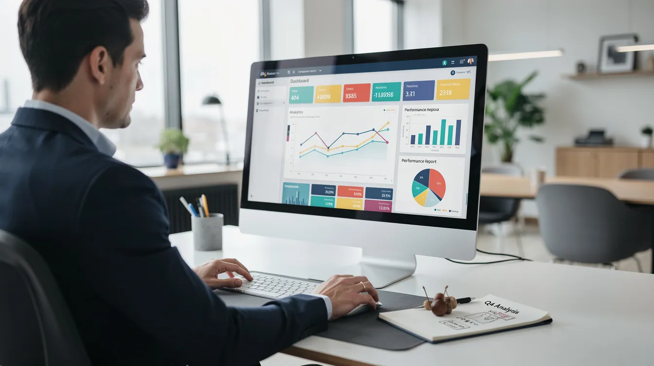 Dashboard review for association AI search visibility and next-step page visits.