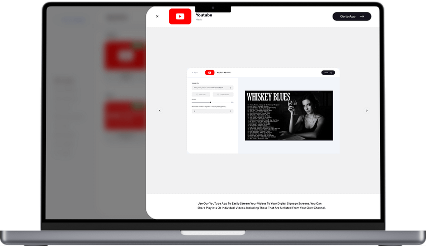 click on the YouTube application icon