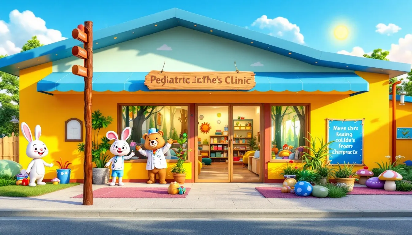 A welcoming pediatric chiropractic clinic ready for a child's first visit.