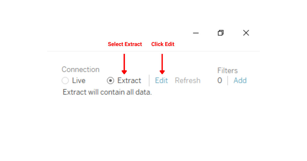 Setting up incremental refresh