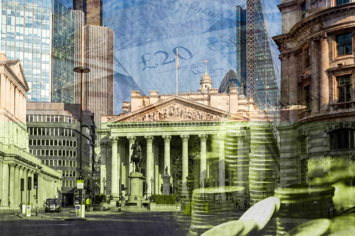 Artistic image of London skyline