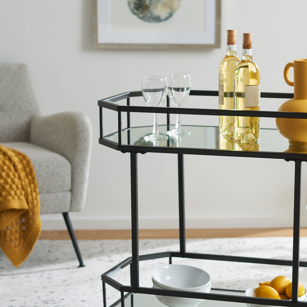 Glass Bar Carts, Masculine Bar Carts