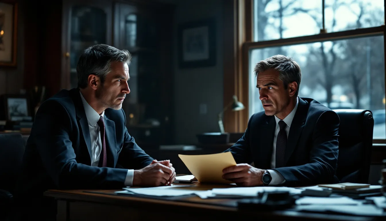 A Durham medical malpractice attorney discussing a case with a client.