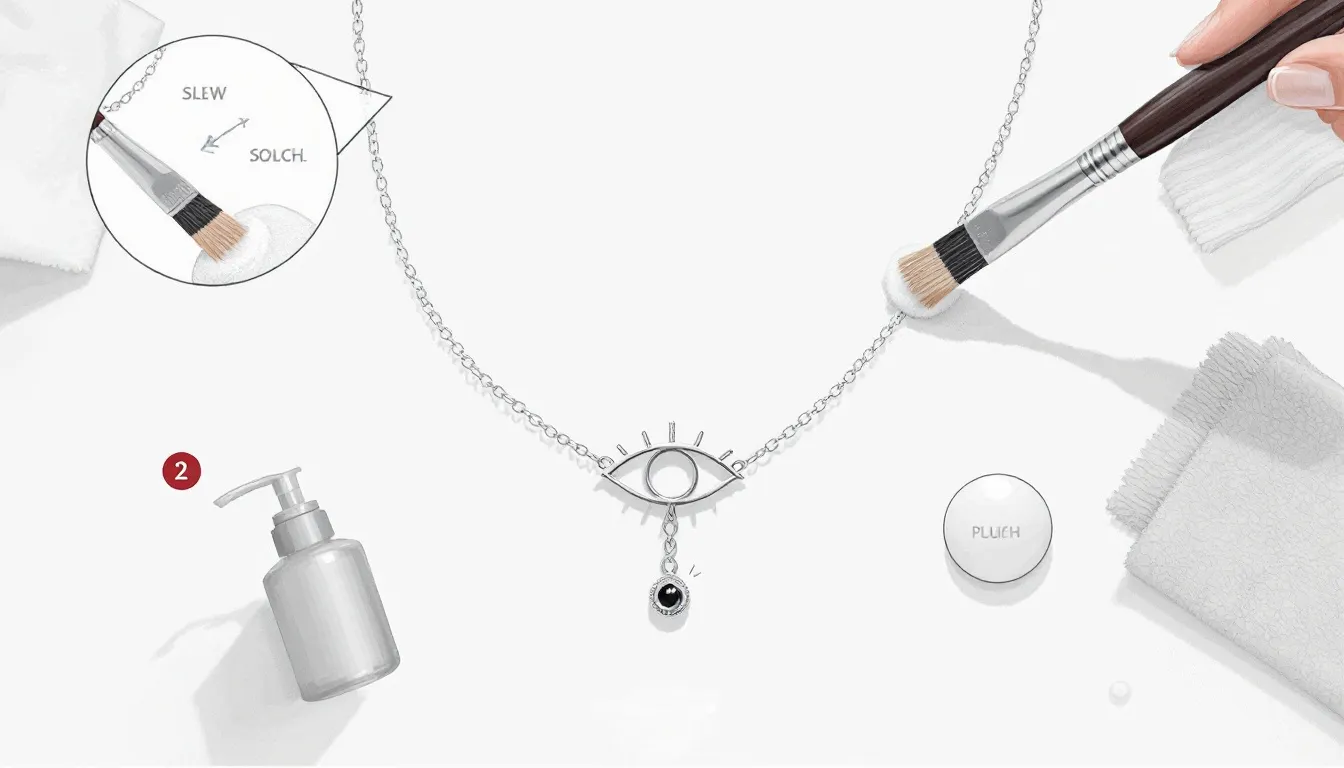 This image features a stylish hand eye necklace, showcasing a silver hamsa hand design that symbolizes protection and good fortune. The necklace, crafted from sterling silver, is perfect for everyday wear and is believed to ward off negative energy, making it a thoughtful gift for enhancing the wearer's confidence and happiness.