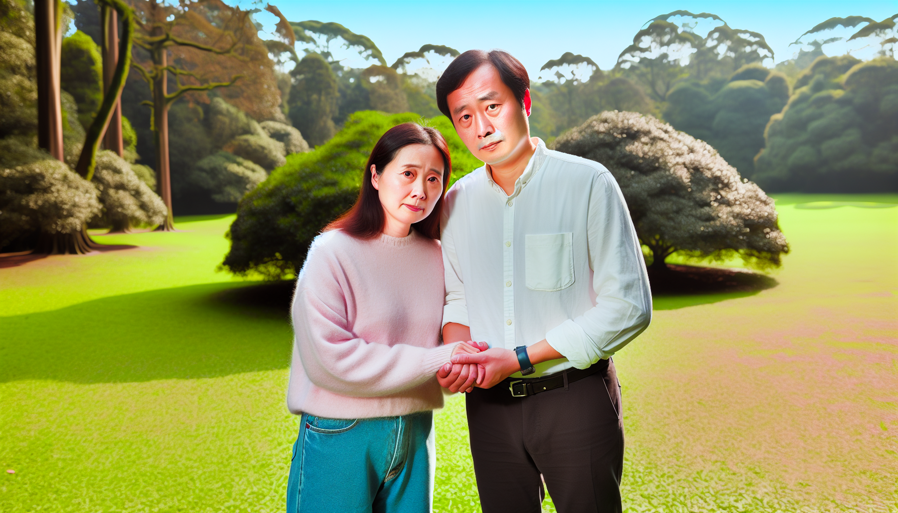 A couple holding hands to signify emotional support