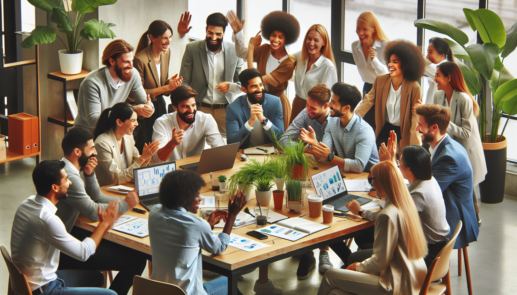 Positive company culture and teamwork