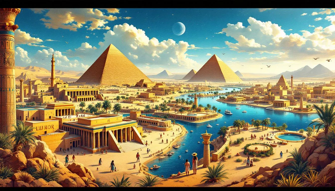 Principais destinos no Egito, incluindo Luxor e Aswan, ideais para viagens inesquecíveis.