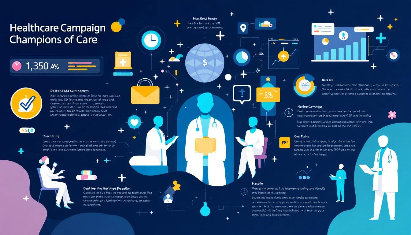 Healthcare campaign showcasing champions of care.