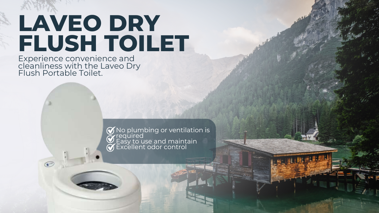 Laveo Dry Flush Portable Toilet For Camping Trip