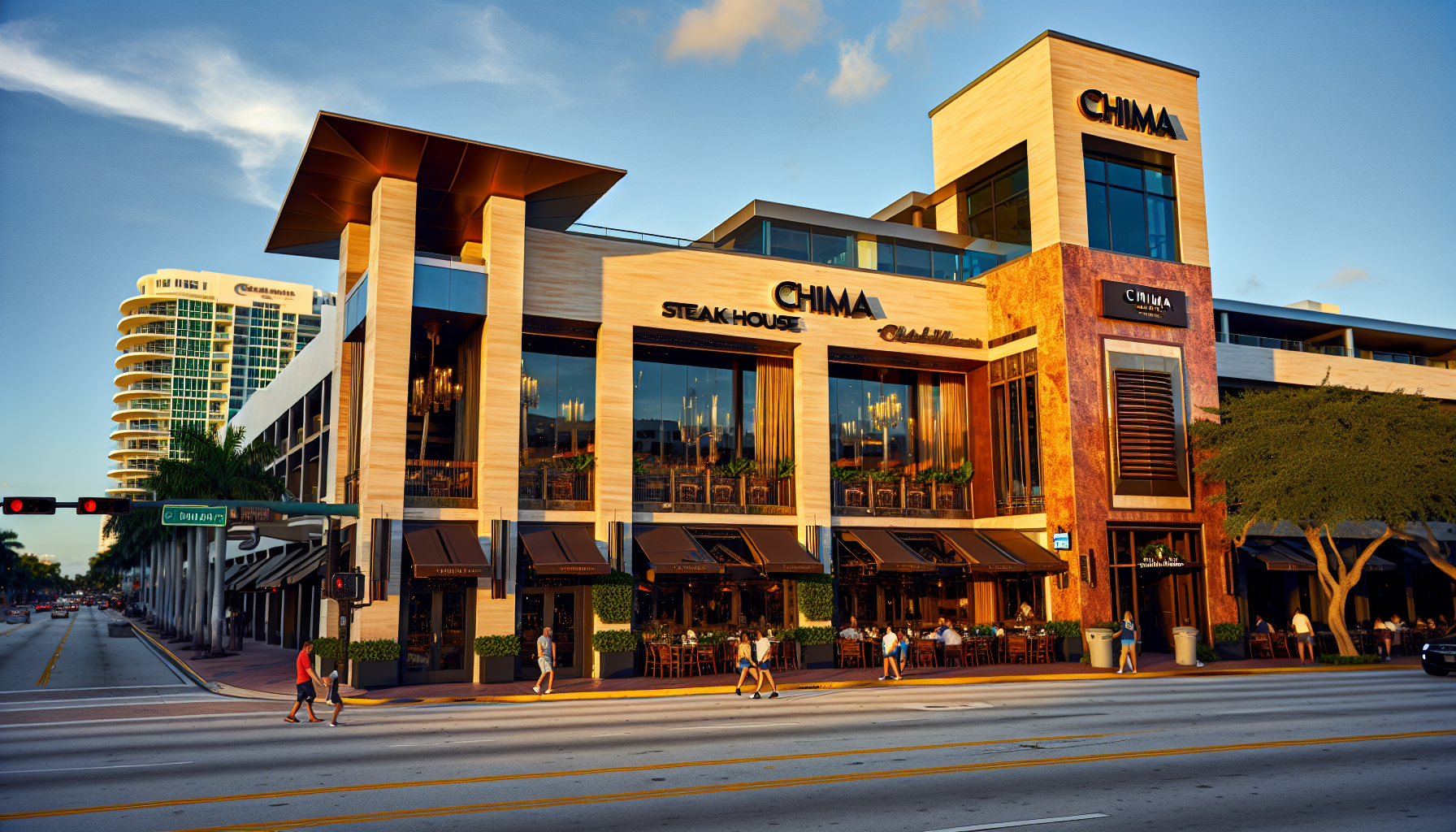 Exterior of Chima Steakhouse on Las Olas Boulevard in Fort Lauderdale