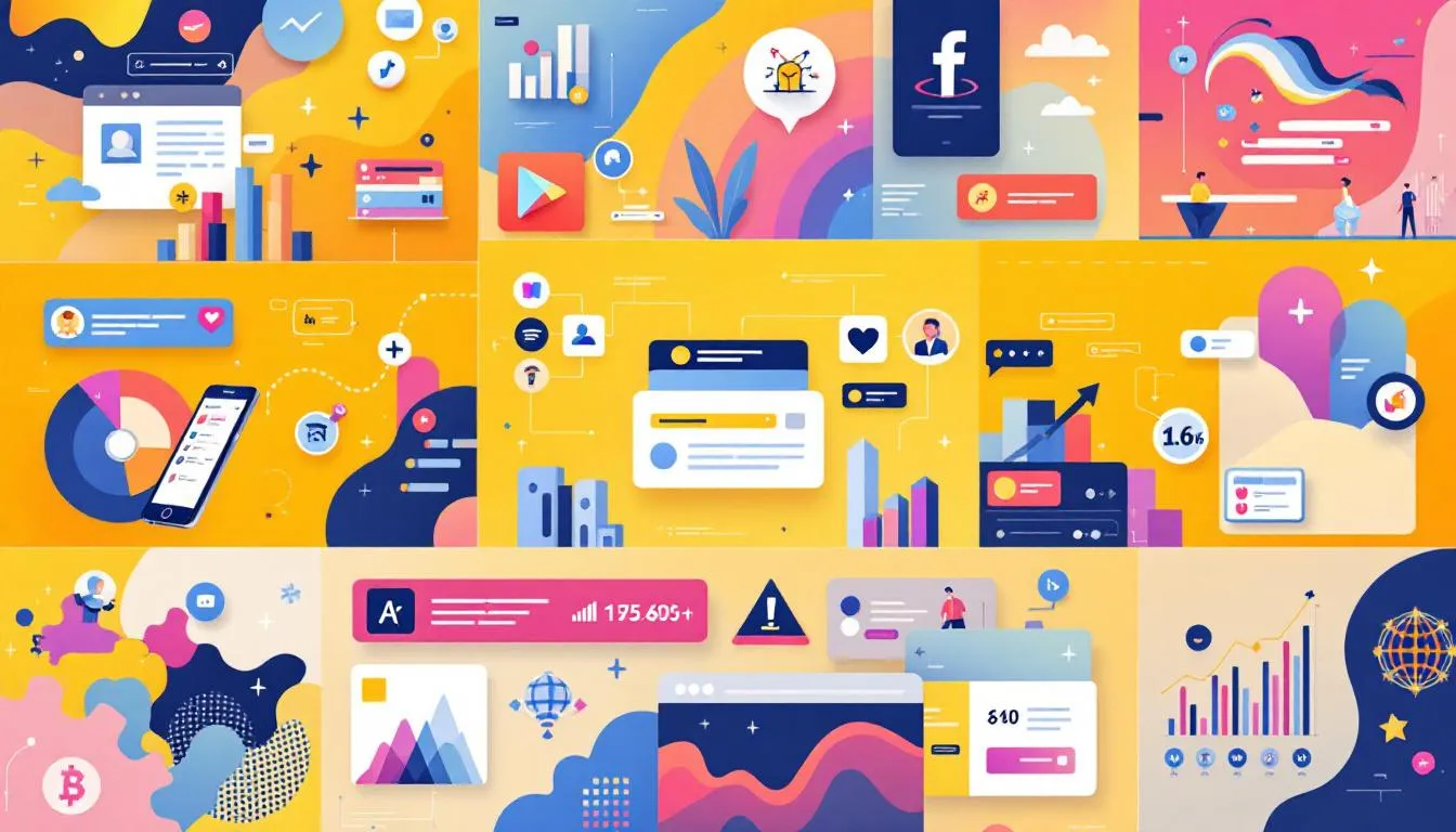 A collage of successful fintech companies that exemplify effective customer acquisition strategies.