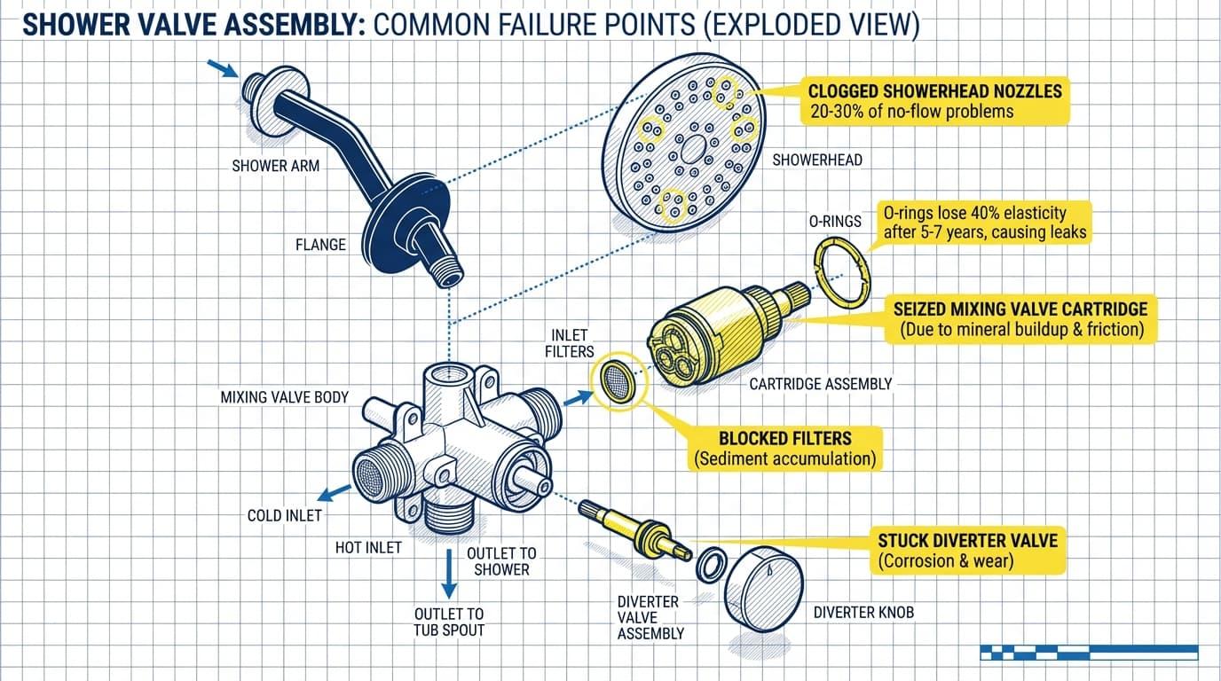 st Common Mechanical Reasons a Shower Won't Turn On?