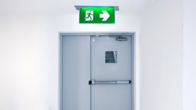 A hospital emergency lighting installed at the main focus 
