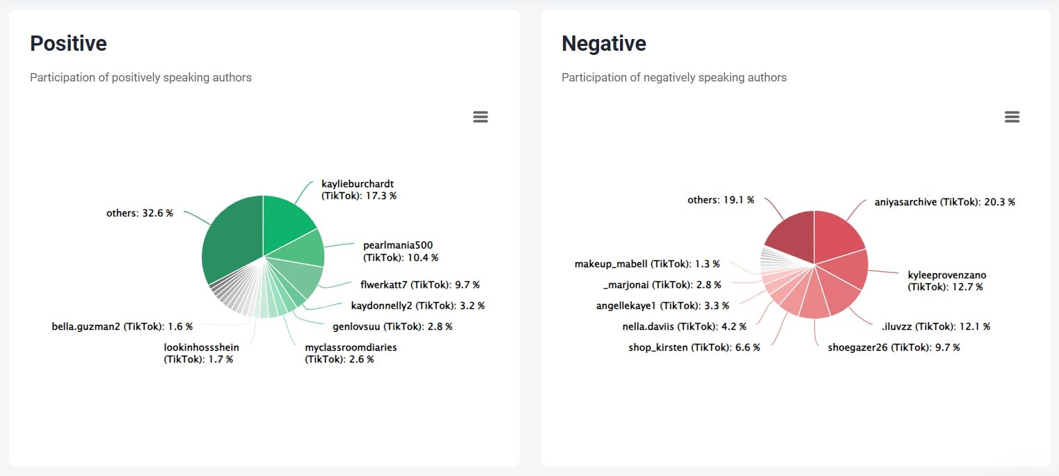 Discussion leaders detected by the Brand24 tool