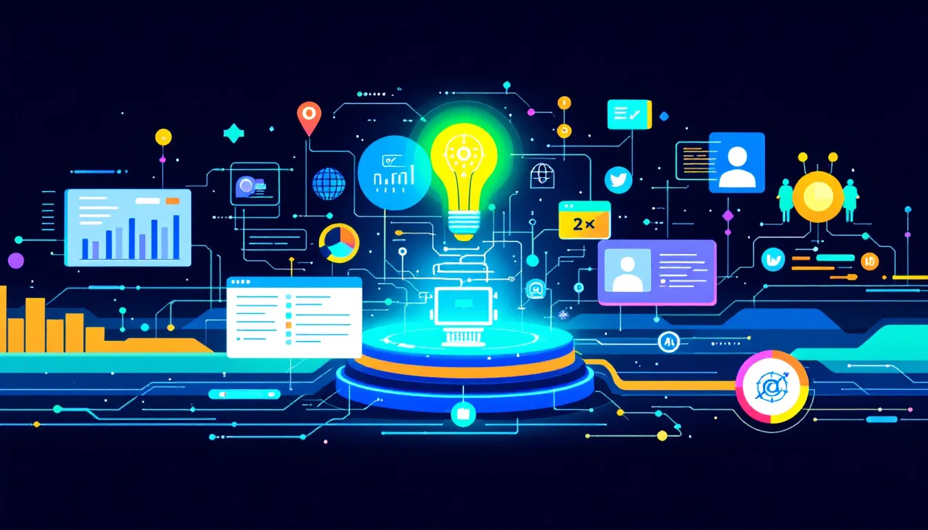Future trends in digital marketing, illustrating emerging strategies and technologies.