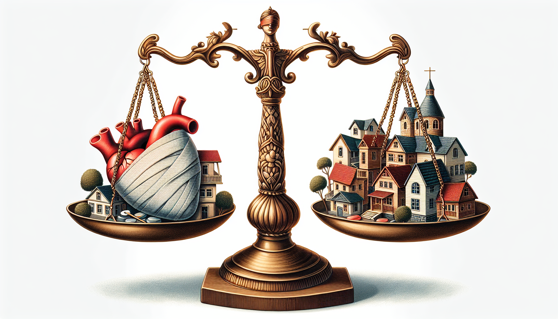 Illustration of legal scales representing personal injury law in Hidden Meadows, CA