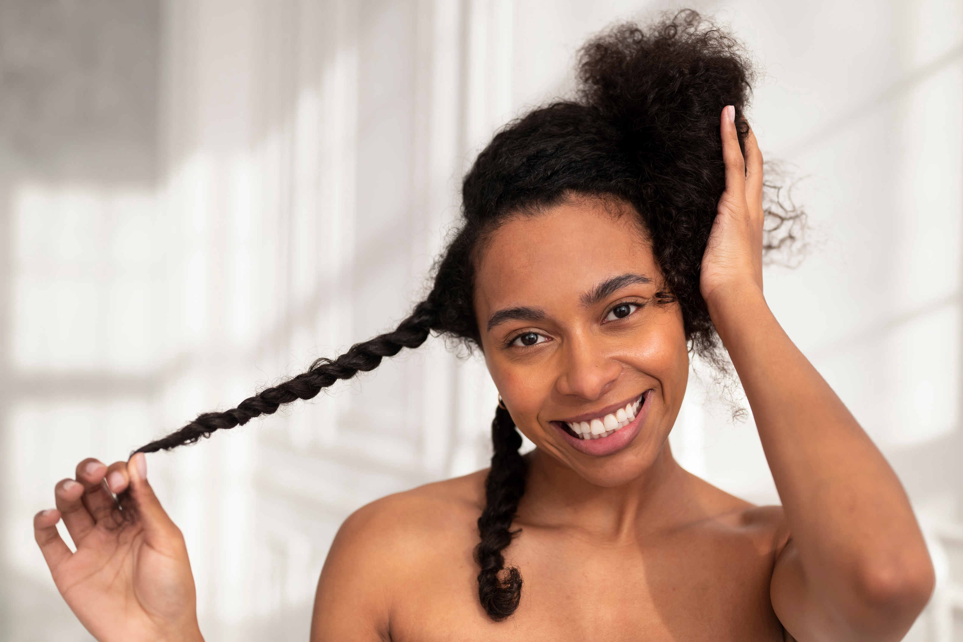 avoid brittle hair, oily hair and chemical damage to your hair by using heat protection, sulphate free shampoo, a hair mask and a wide tooth comb. 