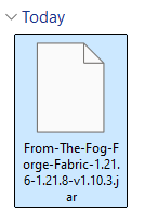 The "From the Fog" ".jar" file.