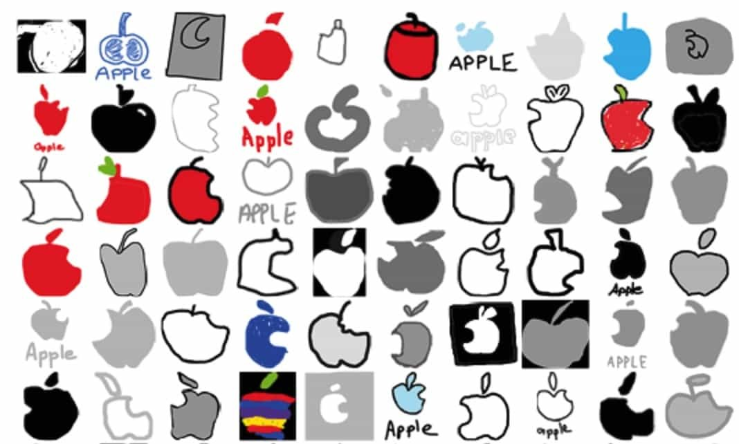 An example of how the Apple logo is seen by different audiences.