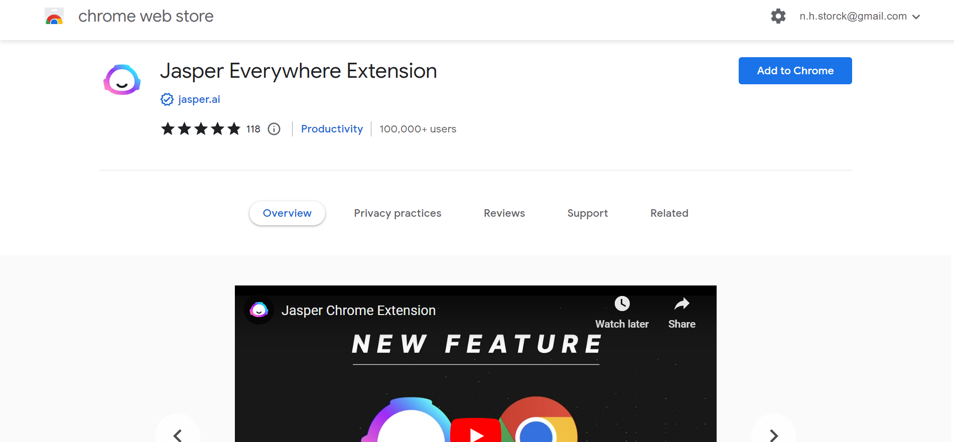 Jasper AI Chrome Extension