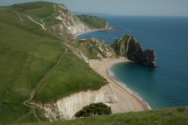 sea, coast, path