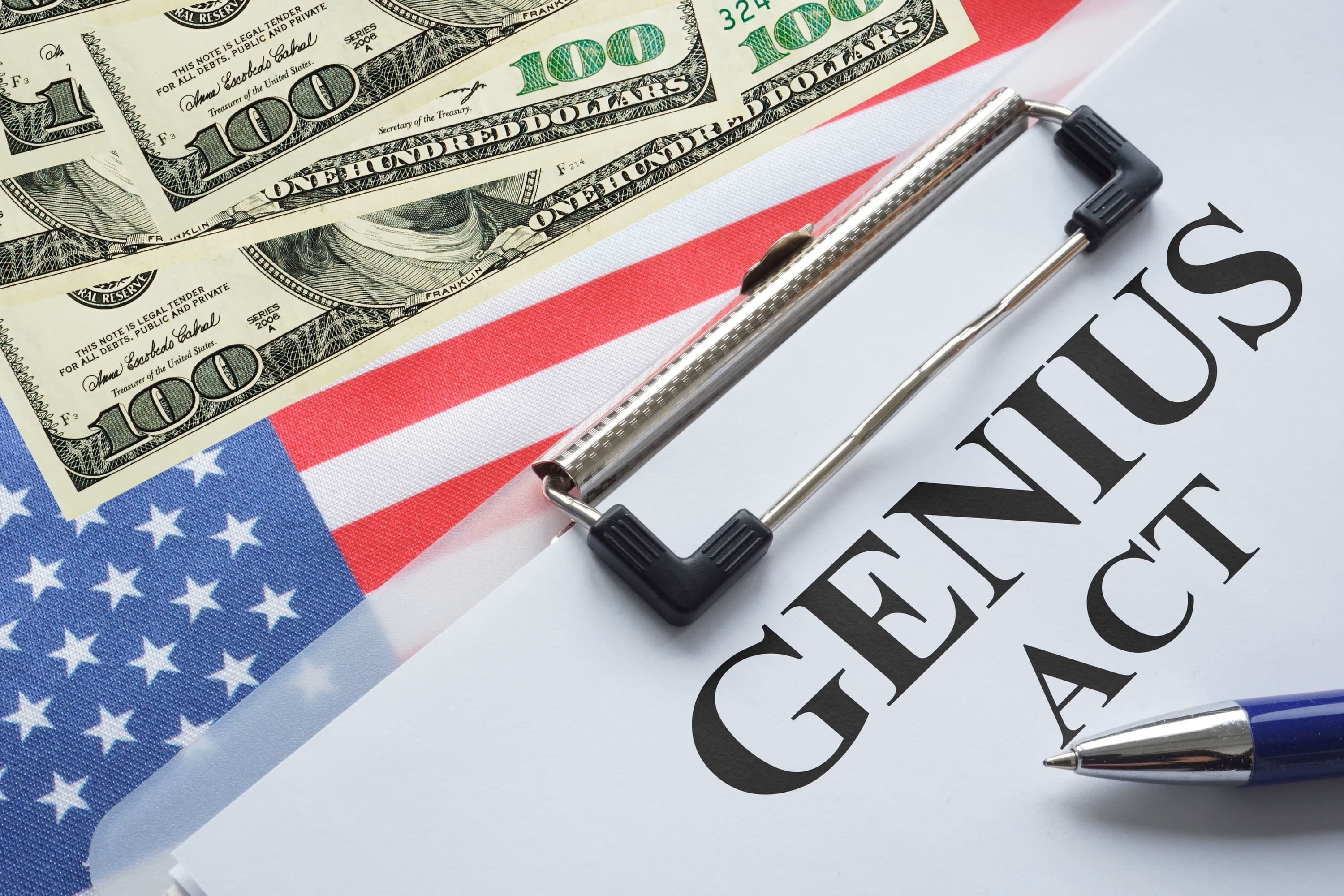 An image depicting the Genius Act in the US