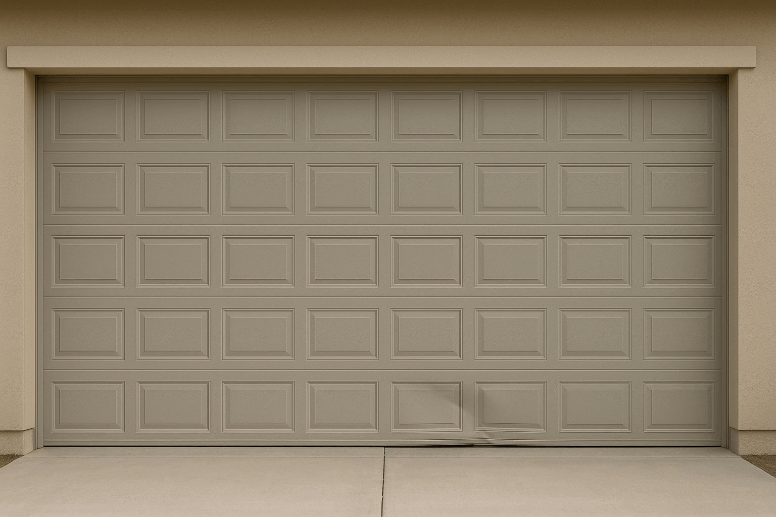 Damaged Garage Door Panel