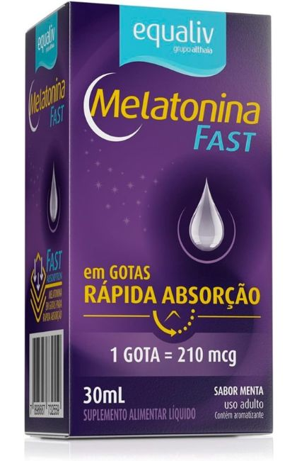 Melatonina em gotas da Equaliv. Fonte da imagem: Amazon