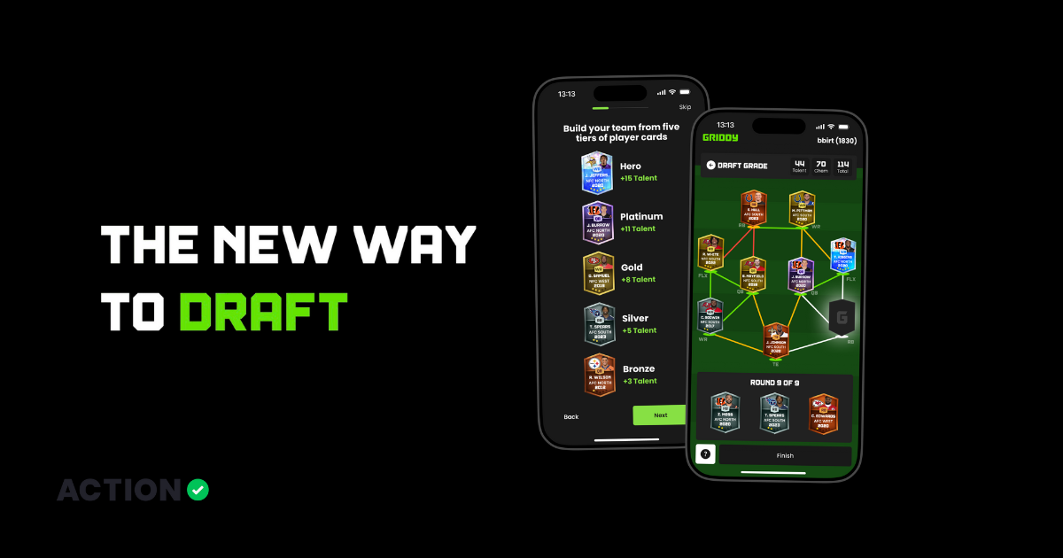 Griddy fantasy football puzzle app screenshot