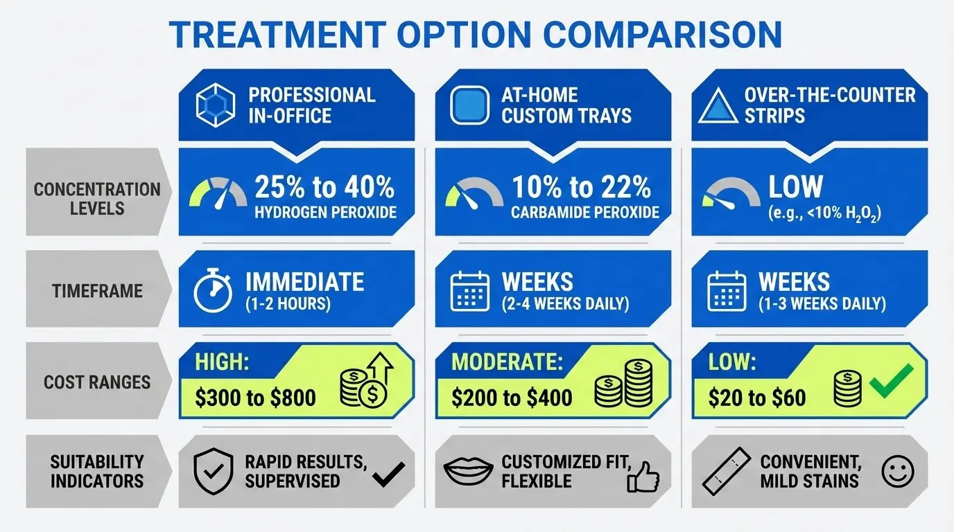 Whitening Options: From Quick Fixes to Long-Term Plans