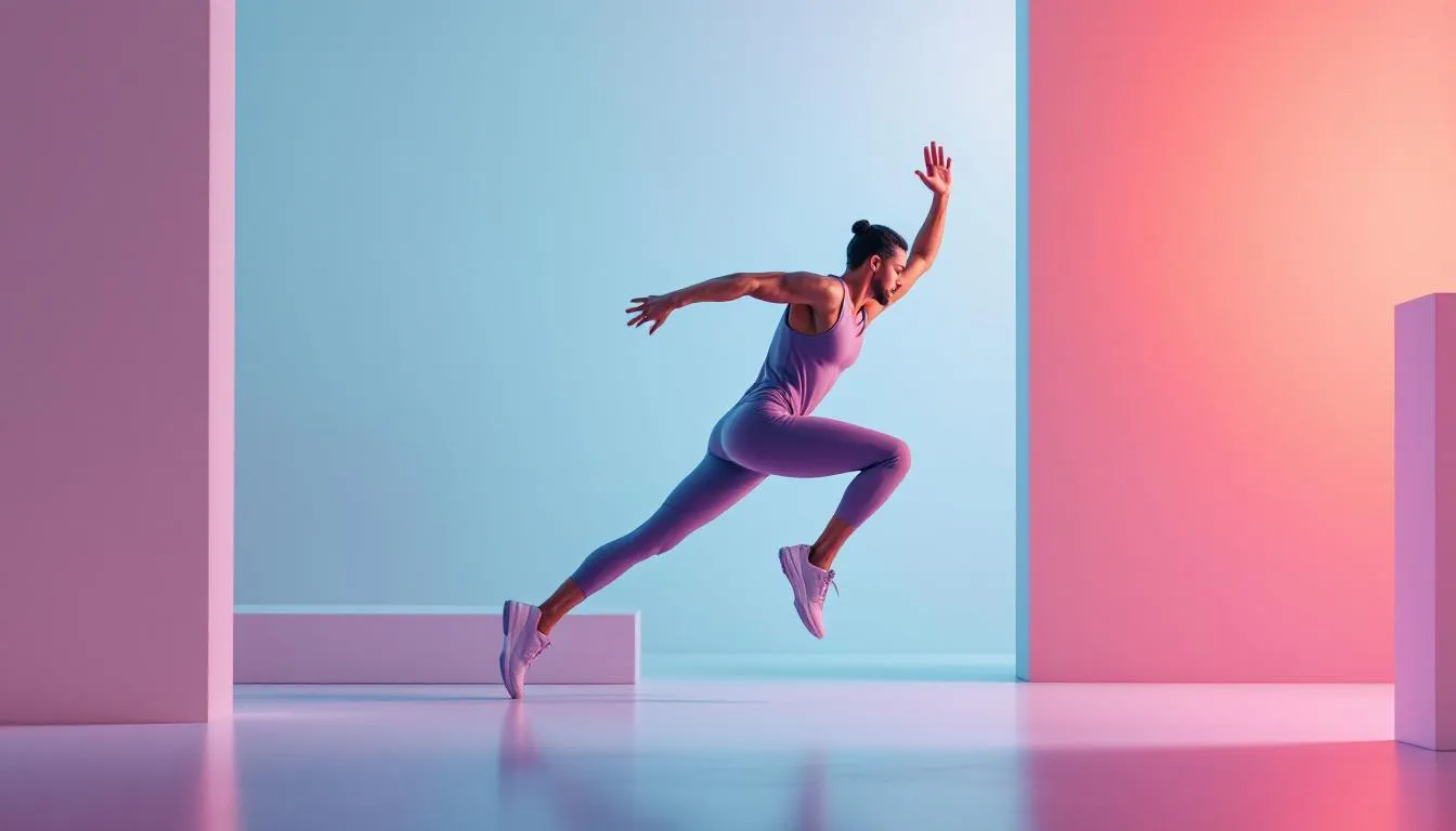 An active person exercising, promoting brain health.