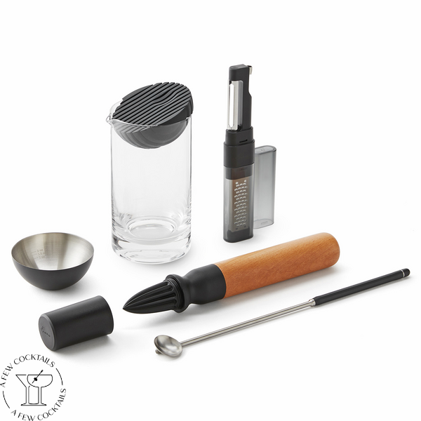 Modern Mixology Bartender Kit, Mixing Glass, Bar Spoon
