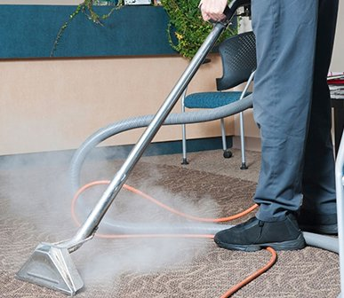 Professional cleaning on heavily soiled carpet sometimes leaves too much water and shampoo.