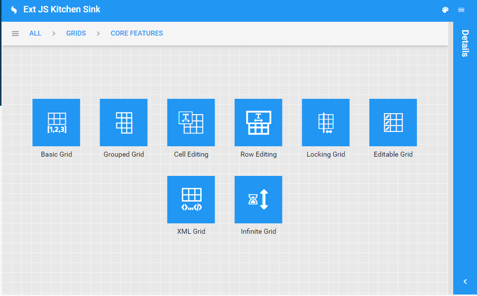 Sencha baseline grid example, negative space for asymmetrical column grids