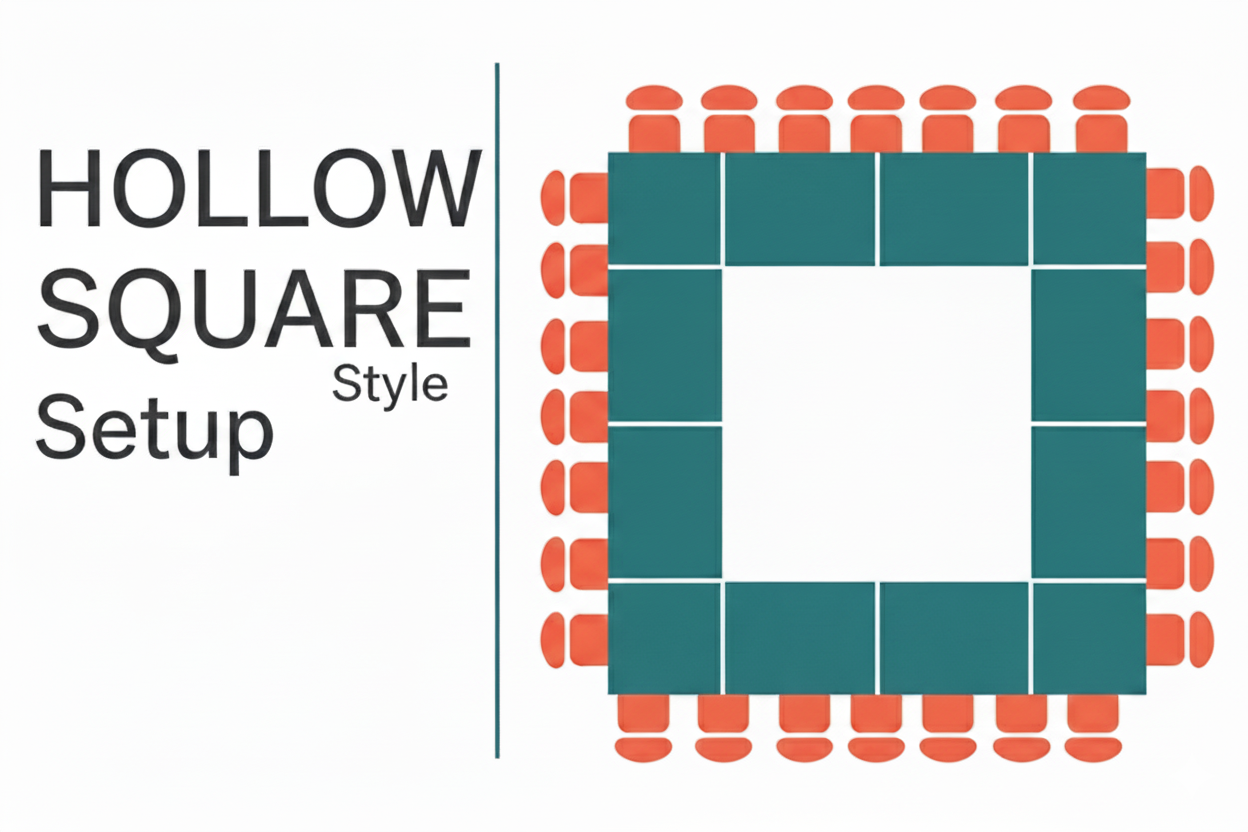 Conference Room Setup: The Ultimate Guide 4 hollow square setup