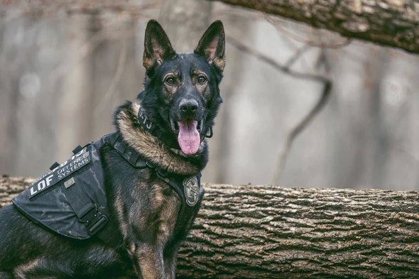 NIJ Level IIIA K9 vest with soft armor ballistic panels