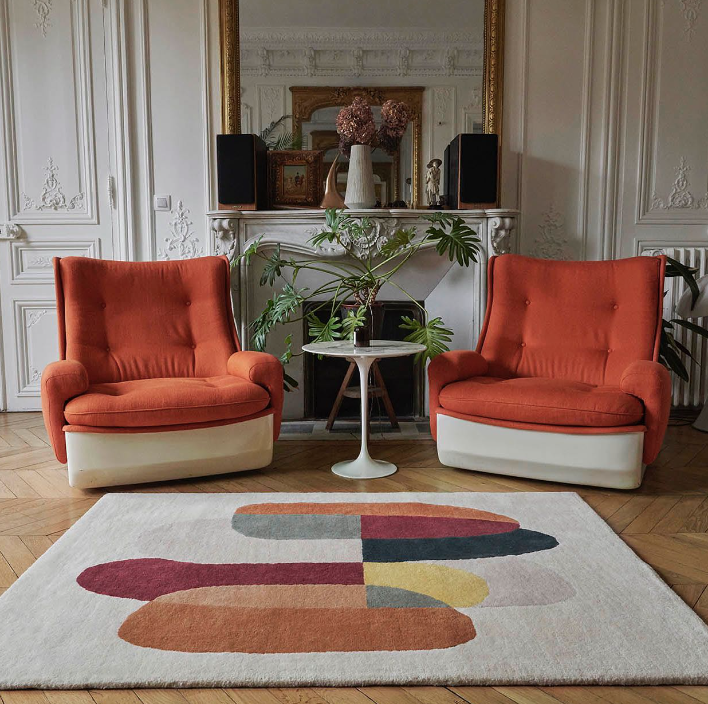 tapis contemporain en laine de la marque Edito