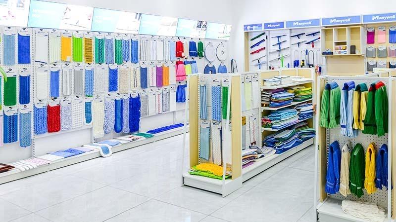 Microfiber towel samples in Manywell factory