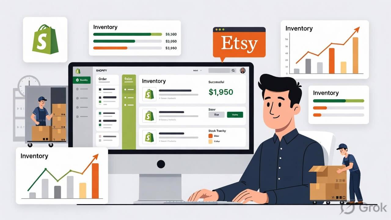 sync inventory between etsy and shopify